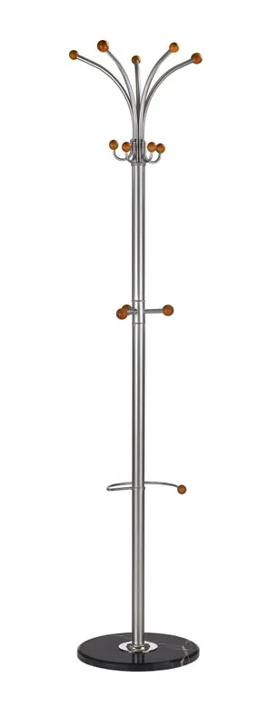 Výhodná Nabídka Stojanový věšák PANAMA - 180 cm, kov, dřevěné prvky, kámen Halmar