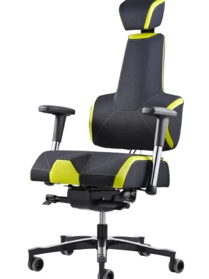 Časově Omezené Zdravotní herní židle THERAPIA E+GAMER – černo-zelená