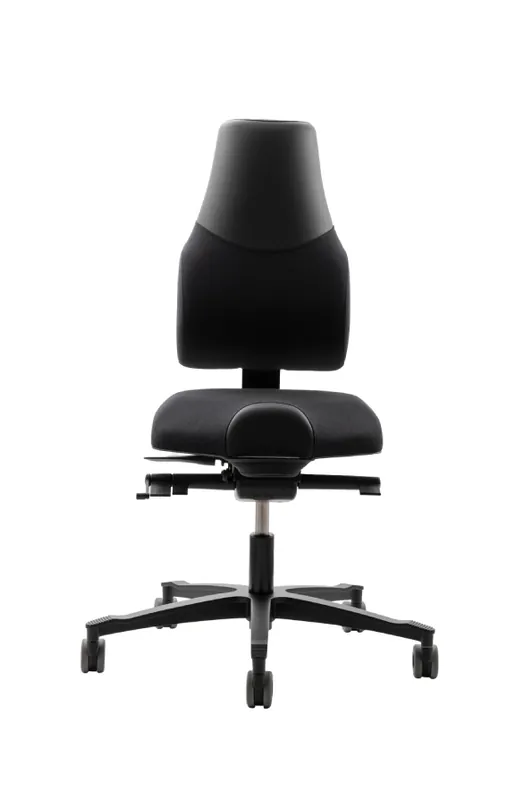 Cenový Hit Zdravotní židle THERAPIA STANDI standardní látková – na míru, s područkami, více barev - Therapia Standi HX50/CX19 BLACK