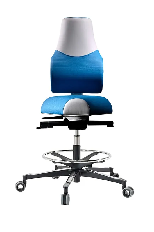 Zdravotní židle THERAPIA STANDI zvýšená - na míru, eko kůže, více barev - Therapia Standi NX16/CX15 BLUE MEDIC Originální
