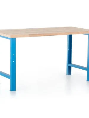 Pouze Dnes Dílenský stůl Basic, 150 x 80 cm, modrá - ral 5012