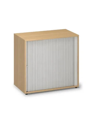 Vrácení Zdarma Nízká žaluziová skříň ProOffice 80 x 45 x 74,2 cm, buk