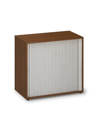 Akční Nabídka Nízká žaluziová skříň ProOffice 80 x 45 x 74,2 cm, ořech