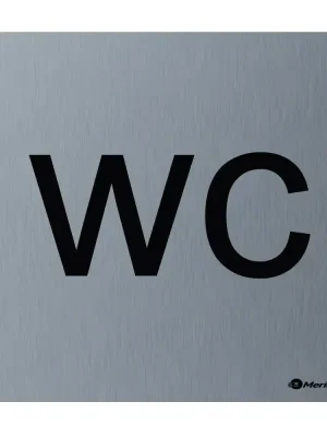 Top Prodej Piktogram Merida Stella - WC, matný nerez