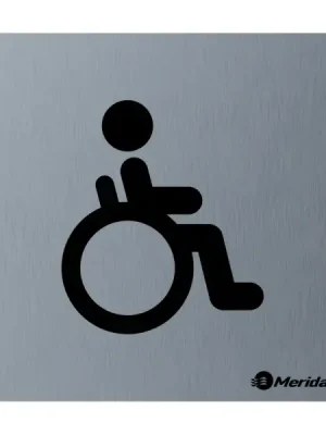 Nová Kolekce Piktogram Merida Stella - WC invalidé, matný nerez