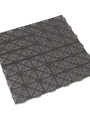 Bezpečná Platba Plastová děrov. dlažba Linea Marte 56,3 x 56,3 x 1,3 cm, hnědá