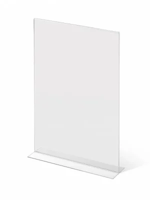 Akce Plexi stojánek typu T na výšku, formát A4, čirá