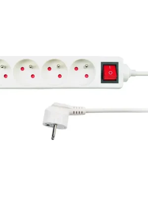 Aktuální Prodlužovací kabel 4Z - 2m, vypínač, bílá