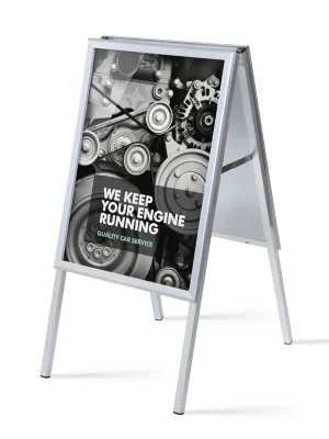 Akční Cena Reklamní áčko 500 x 700 mm, ostrý roh, profil 32 mm, hliník