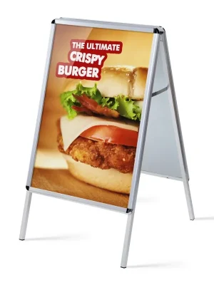 Akční Cena Reklamní áčko 700 x 1000 mm, oblý roh, profil 32 mm, hliník