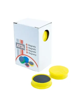 Nejlepší Cena Sada magnetů 25 mm, 10 ks, žlutá