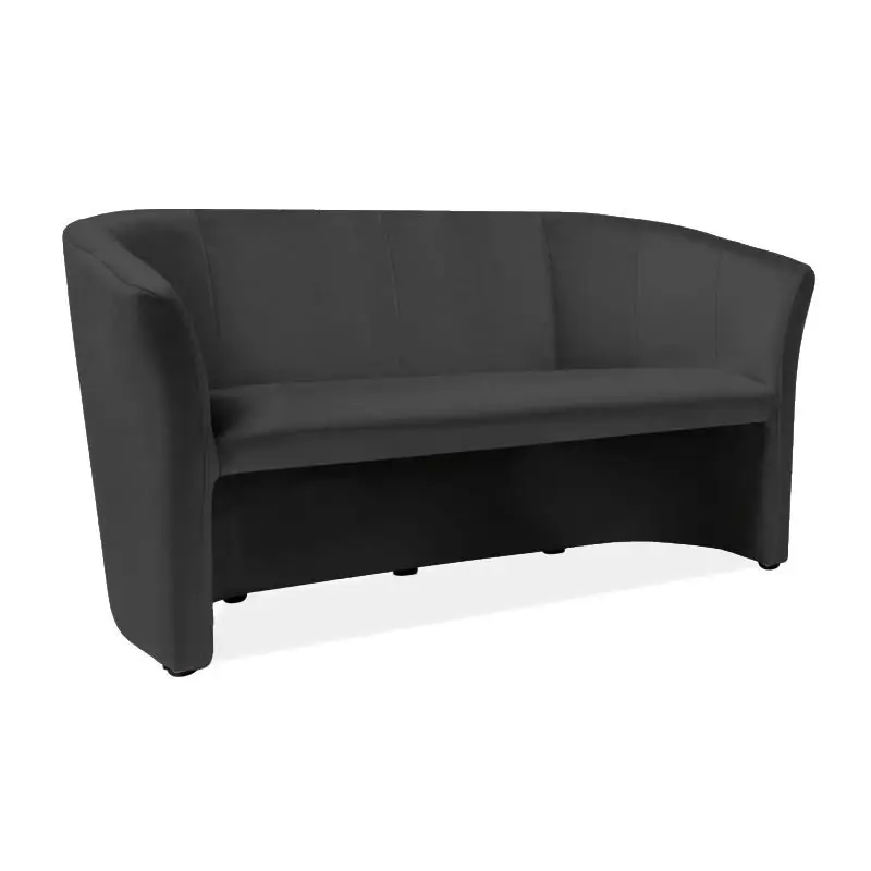 Sleva Pohovka Cuba Velvet, trojsedák, černá