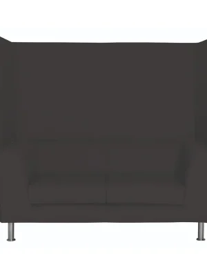 Pohovka Notre Dame Lounge 102, dvojsedák, černá / stříbrná Sleva