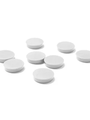Aktuální Set magnetů průměr 35 mm, 8 ks, bílá