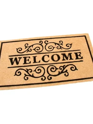 Akční Cena Textilní čisticí rohož Welcome Deco 33 x 58 x 0,3 cm, béžová