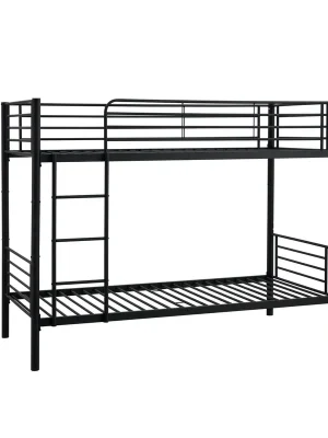 Postel Bunky 90 x 200 cm, patrová, černá Cenově Výhodný