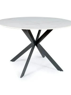 Akční Nabídka Jídelní stůl Talia 120 cm, mramor / černá