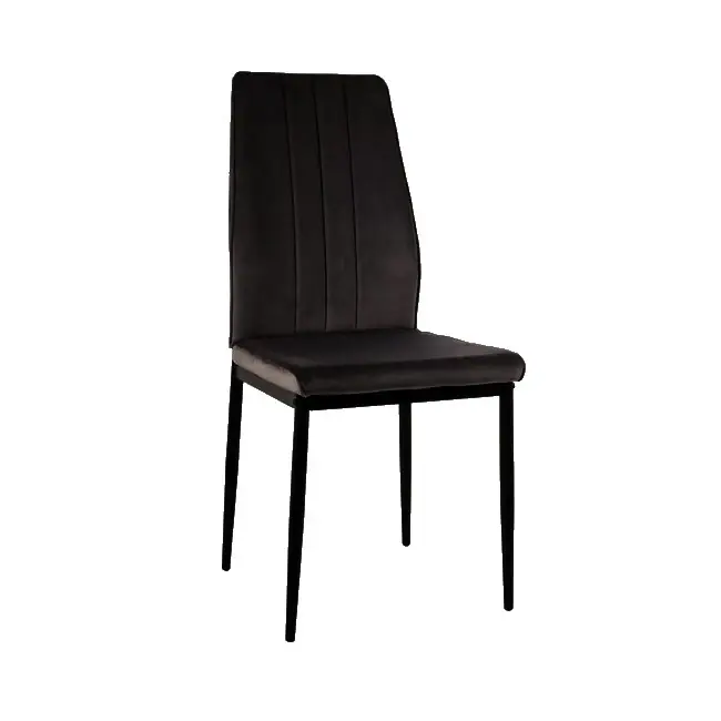 Bezpečná Platba Jídelní židle Atom Velvet, černá