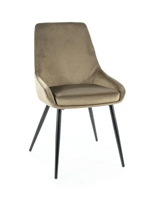 Aktuální Jídelní židle Cobe Velvet, olivová