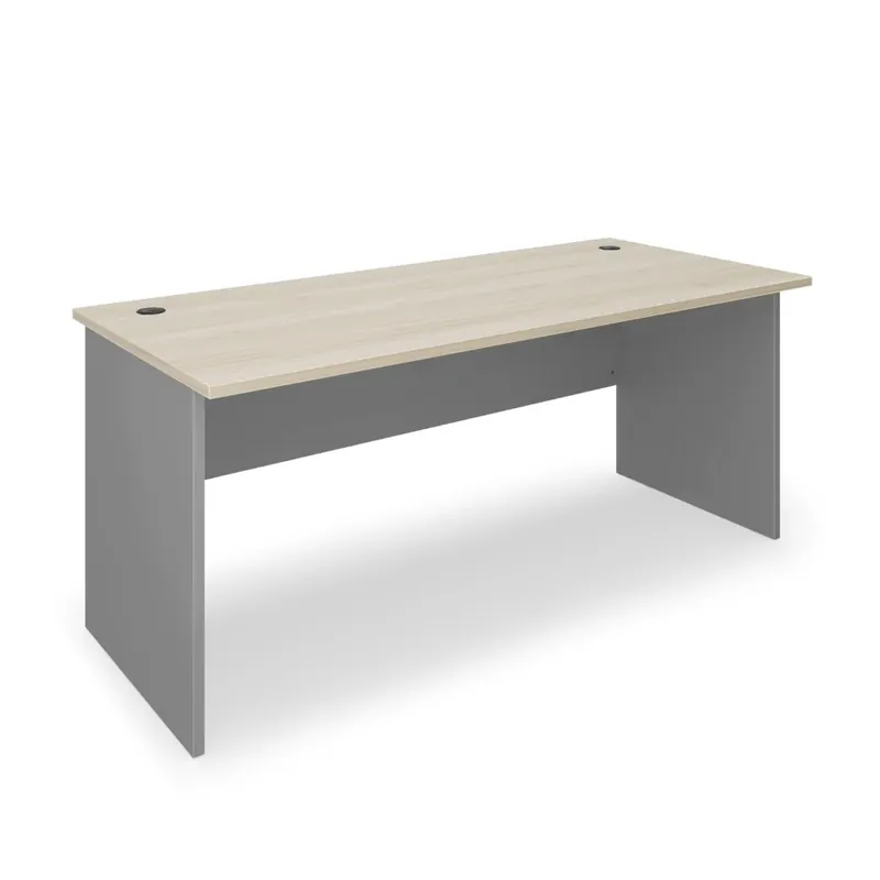 Stůl SimpleOffice 180 x 80 cm, dub světlý / šedá Výhodná Nabídka
