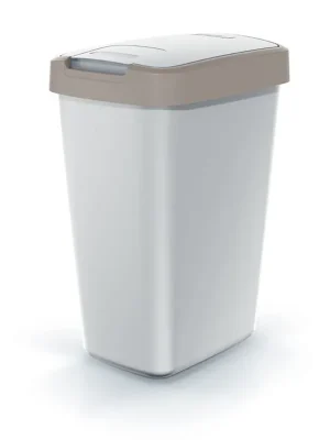Ihned K Objednání Odpadkový koš s barevným víkem, 12 l, hnědá / šedá