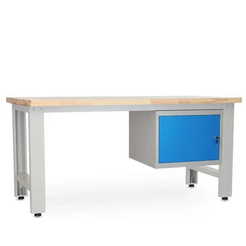 Dílenský stůl Solid OAK-01, 180 cm, závěsný box, dub Novinka