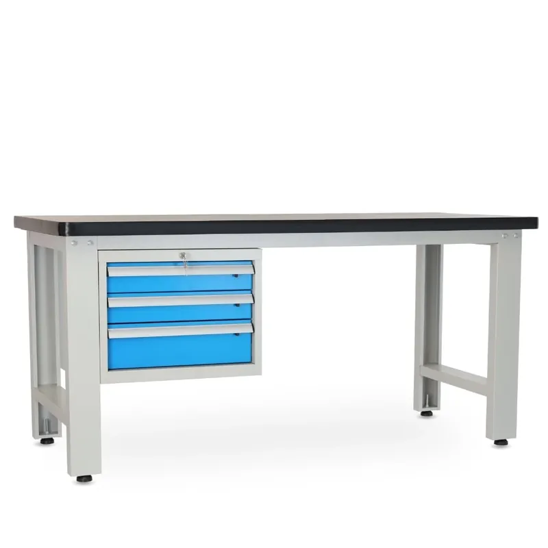 Dílenský stůl Solid MDF-30, 180 cm, závěsný box, černá Oblíbený