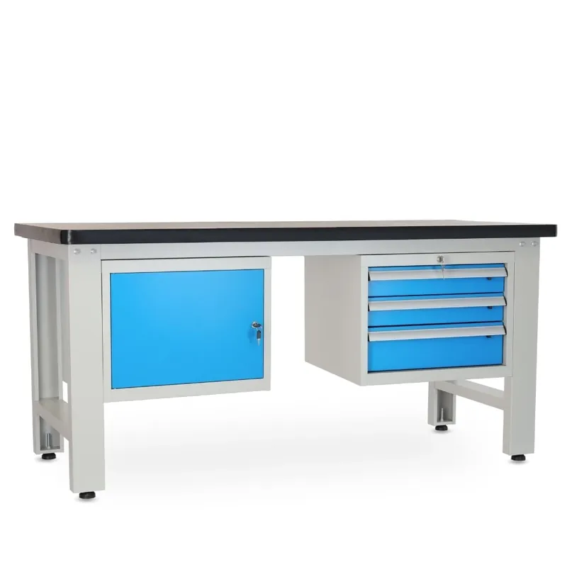 Hit Sezóny Dílenský stůl Solid MDF-13, 180 cm, 2 závěsné boxy, černá