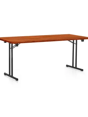 Skládací stůl 180 x 80 cm, černá podnož, třešeň Nakupujte Hned