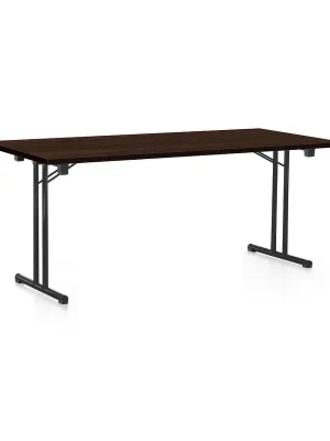 Nejprodávanější Skládací stůl 180 x 80 cm, černá podnož, wenge