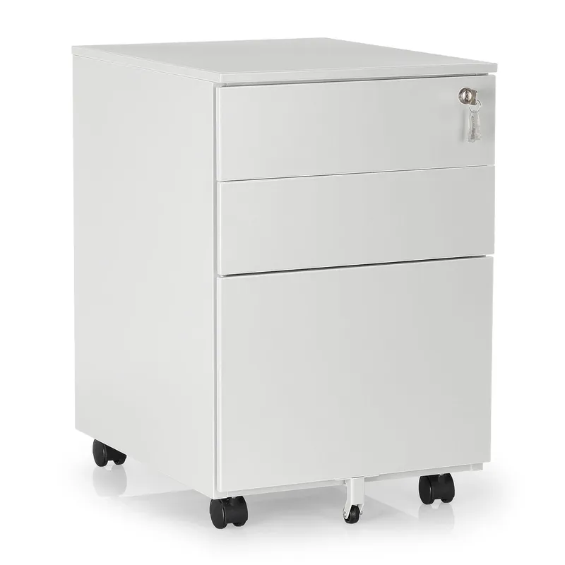 Cenová Bomba Kovový kontejner 40 x 50 x 61 cm - 3 zásuvky, šedá - ral 7035