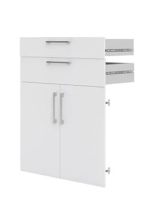2 dvířka + 2 zásuvky pro skříně Modulo, bílá Nejlepší Volba