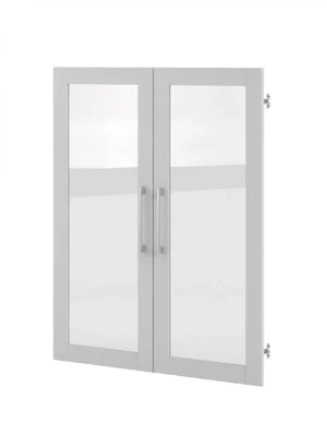 Originální Dvířka pro skříně Modulo 83,6 x 105,4 cm prosklená, bílá / čirá