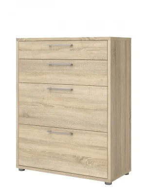 Značkový Skříň Modulo 89 x 40 x 113 cm, zásuvky, dub sonoma