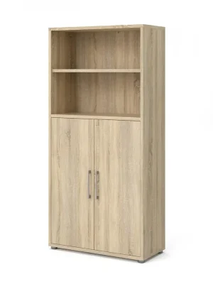 Nová Kolekce Skříň Modulo 89 x 40 x 186 cm, dveře dřevo, dub sonoma