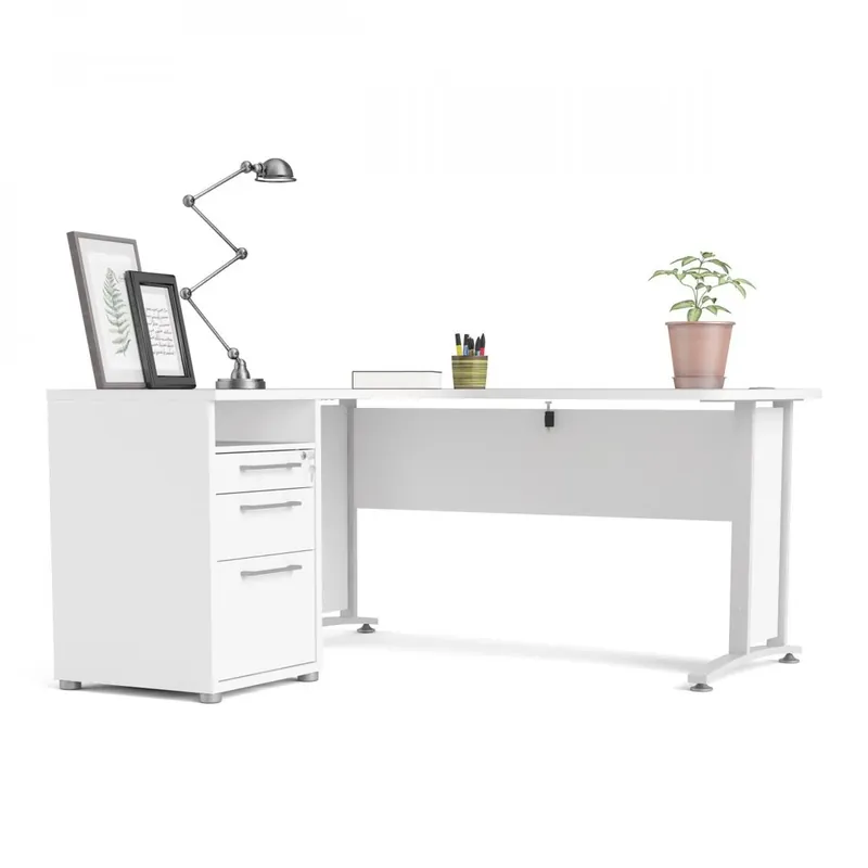 Akční Nabídka Rohové pracovní místo Modulo 159 x 150,5 cm, bílá