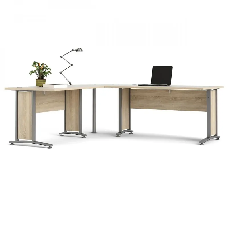 Rohové pracovní místo Modulo 200 x 230 cm, dub sonoma / šedá Dokud Zásoby Vydrží