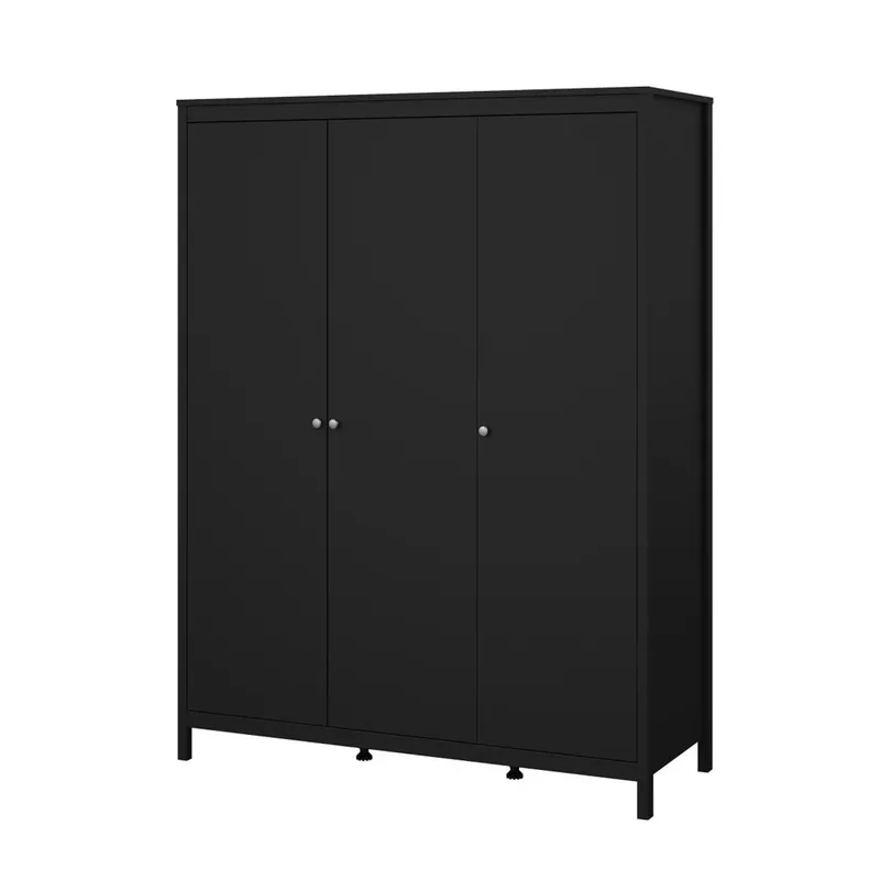 Šatní skříň Real II, černá Must-Have
