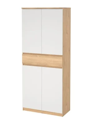 Nízká Cena Botník Simplicity II vysoký, hikora jackson / bílá