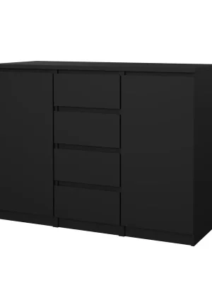 Komoda Simplicity 121 x 50 x 91 cm, černý mat Top Prodej