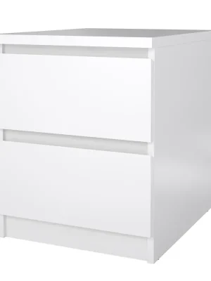 Noční stolek Simplicity III, bílý lesk Omezená Nabídka