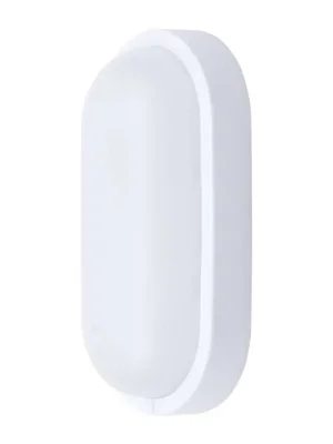 Aktuální LED venkovní světlo WO749 - ovál 26 x 13,5 cm, bílá