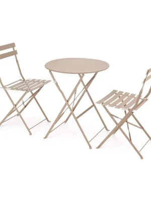 Zahradní balkonový set Perivoli - 2 židle, béžová Odeslání Ihned