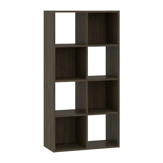 Sleva Regál Sinde 2x4, tmavý ořech