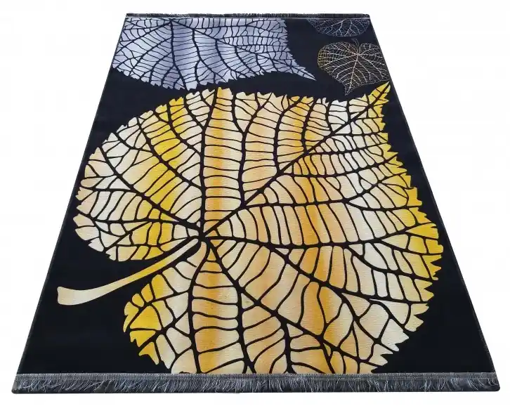 Moderní koberec Horeca 09 - zlatý list - 160 x 220 cm Bezpečná Platba