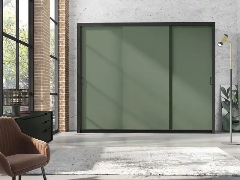 Expresní Doručení Moderní šatní skříň Frama 255 cm - zelená