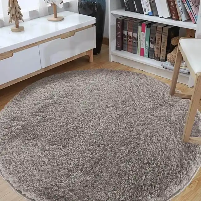 Top Prodej Kulatý koberec Kamel Soft - 100 cm / latte