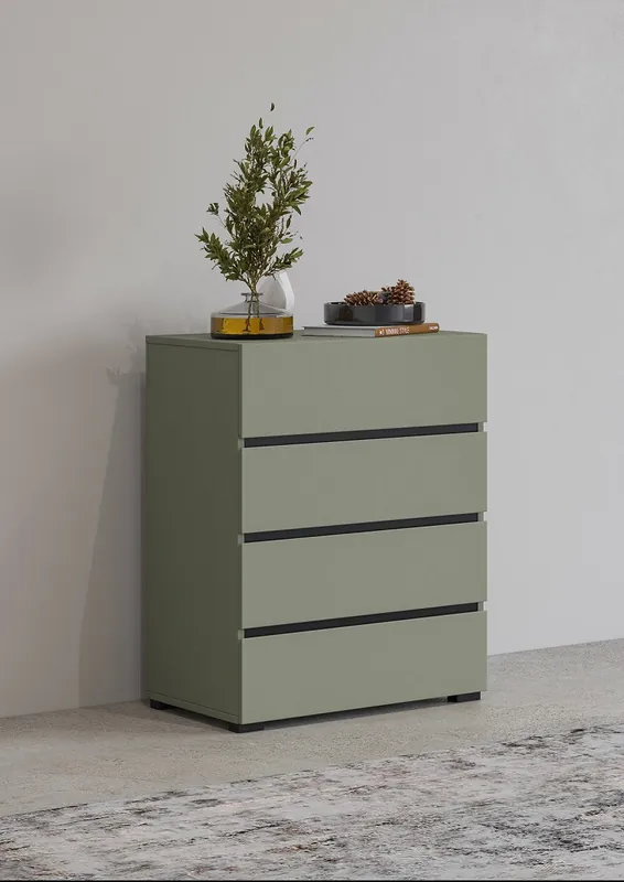 Objednat Nyní Šuplíková komoda Cross - pine green / černá