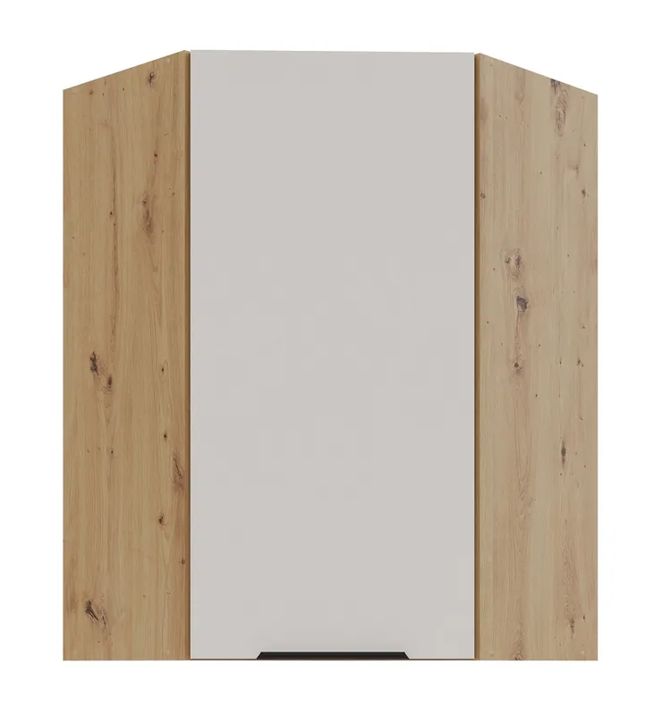 Vysoká horní rohová skříňka Solea 60x60 GN-90 1F - kašmír/dub artisan Aktuální