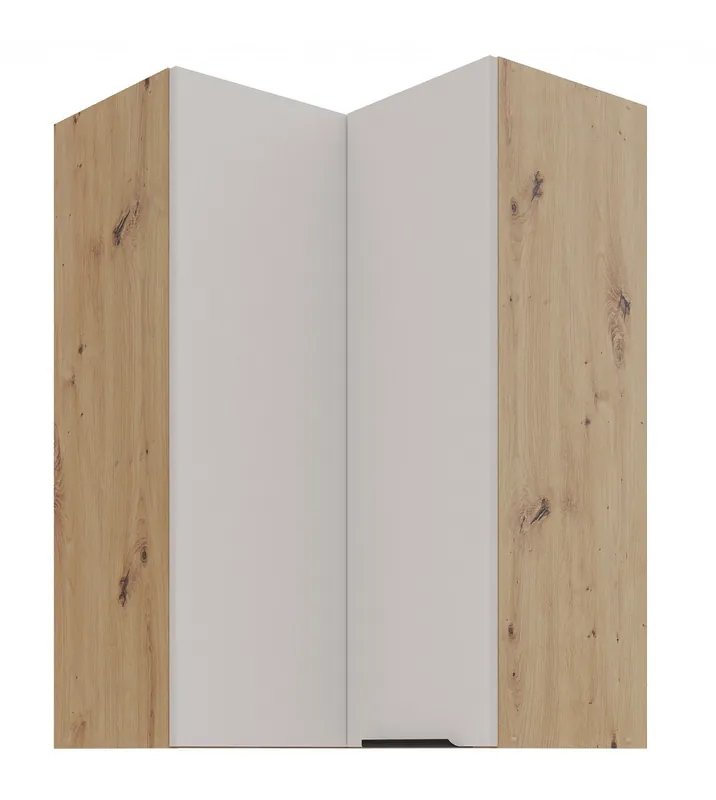 Super Cena Vysoká rohová horní skříňka Solea 60x60 GN-90 2F - kašmír/dub artisan